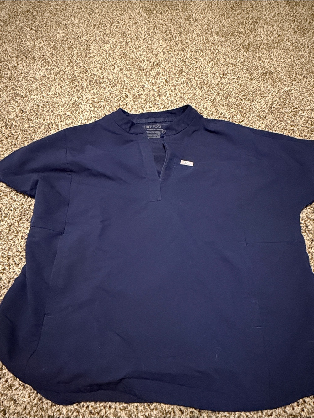 Women’s Figs Scrubs Top Navy L